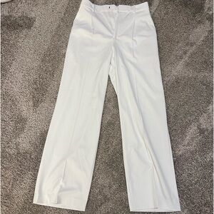 White pleated slacks
